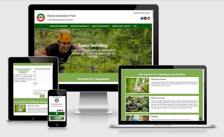 Romai Adventure Park - The Greenest Event Venue! -- Római Kalandpark angol nyelvű oldala - Hernyák Gábor e.v.